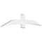 Ekena Millwork Bellingham Architectural Grade PVC Gable Bracket, 84"W x 17 1/2"H x 4"D x 6"F, 5/12 Pitch GBP084X18X0406BEL00 - alternate 1